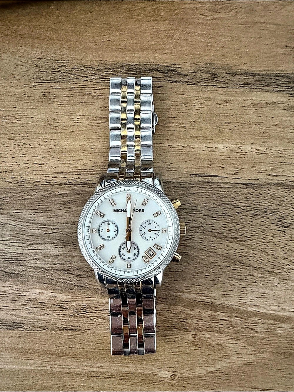 Michael Kors Ritz Chronograph Two-Tone Watch - Picture 2 of 5